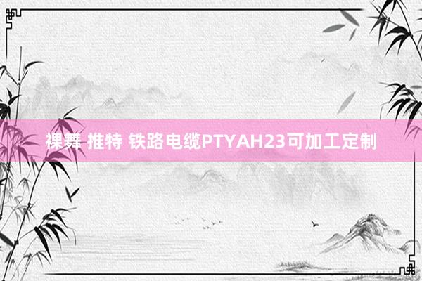裸舞 推特 铁路电缆PTYAH23可加工定制